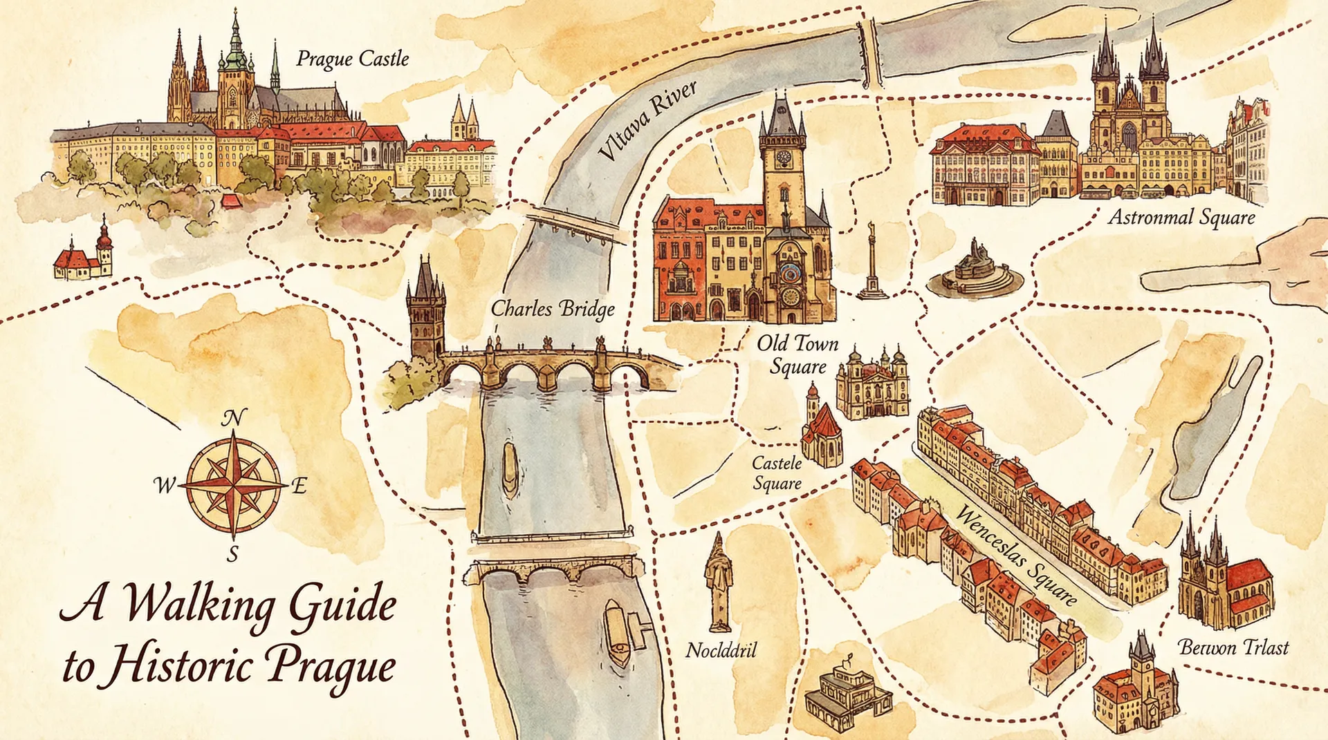 捷克城市探索路线地图 - 捷克搭讪 路线规划